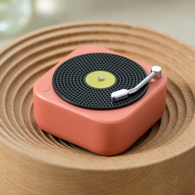 Discover the Wireless Mini Portable Audio Multifunction Record Vinyl Speaker