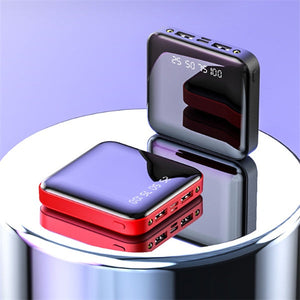 Discover the 20000mAh Mini Power Bank With Digital Display Mirror