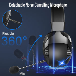 Experience Gaming Like Never Before with Our Wireless 2.4G Bluetooth Gaming Headset